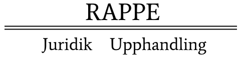 RAPPE Juridik